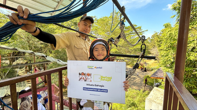 Kebahagiaan Anak-anak ikuti Kegiatan Wisata Bahagia ke Amanah Borneo Park (Sumber: DT Peduli)