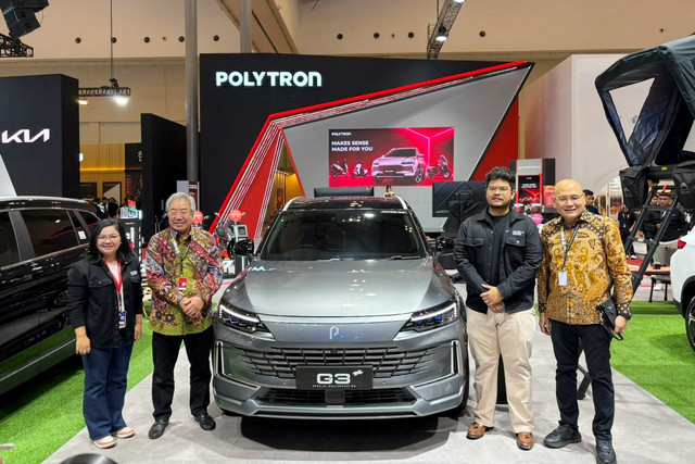 Polytron G3+ Special Collaboration pada ajang GIIAS 2026 di Indonesia Convention Exhibition (ICE) BSD, Tangerang, Rabu (29/7/2026). Foto: Alvian Yoga Yulianto/kumparan
