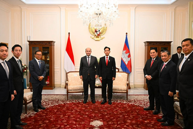 Wakil Presiden Gibran Rakabuming menerima kunjungan Deputi Perdana Menteri (DPM) sekaligus Menteri Pelayanan Sipil Kerajaan Kamboja Hun Many di Istana Wakil Presiden, Jakarta, Selasa (28/07/2026). Foto: BPMI Setwapres