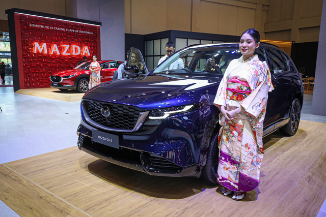 Mazda CX-5 dalam peluncuran di GIIAS 2026, di ICE BSD, Tangerang, Rabu (29/7/2026). Foto: Aditia Noviansyah/kumparan