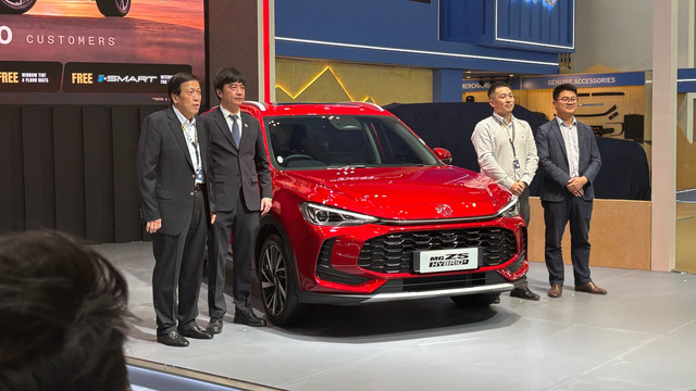 Perilisan harga MG ZS Hybrid di pameran GIIAS 2026, Jakarta, Rabu (29/7/2026). Foto: Aditya Pratama Niagara/kumparan