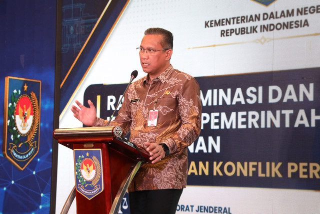 Ditjen Bina Adwil Kemendagri dorong pemda optimalkan penyelesaian sengketa dan konflik pertanahan melalui koordinasi intensif dan kejelasan kewenangan di Yogyakarta, Rabu (29/7/2026). Foto: Dok. Kemendagri