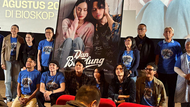 Konferensi pers film Dan Bandung di Kawasan Senayan, Jakarta Pusat, Rabu (29/7/2026). Foto: Aprilandika Pratama/kumparan