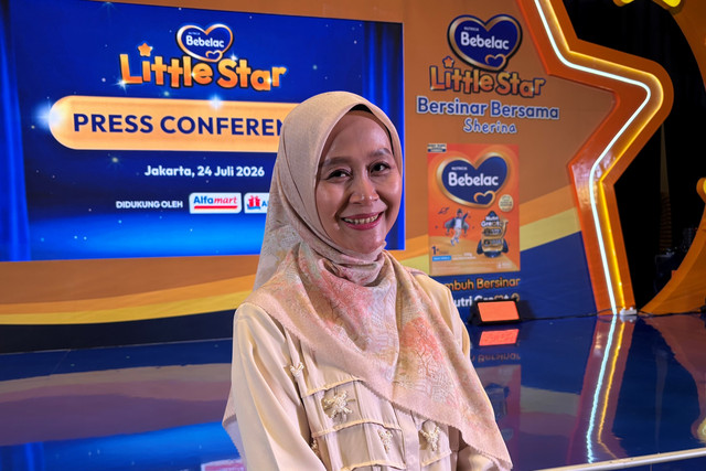 Psikolog Anak dan Keluarga Ayoe Sutomo, M.Psi., dalam acara rangkaian Bebelac Little Star 2026 di Jakarta Pusat, Jumat (24/7/2026). Foto: Eka Nurjanah/kumparan