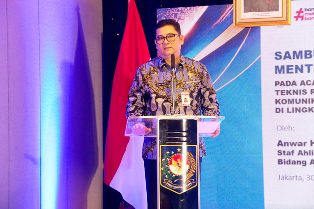 Kemendagri menggelar Bimbingan Teknis (Bimtek) Penyusunan Strategi Komunikasi bagi Pejabat Fungsional Pranata Humas di Jakarta Pusat, Kamis (30/7/2026). Foto: Kemendagri RI