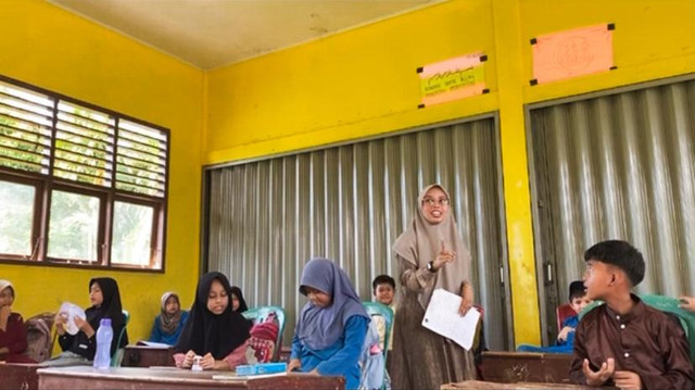Foto: Mahasiswa yang mengajar di MDTA, Doc; Pribadi