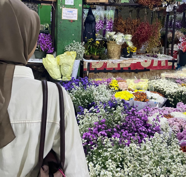 Pasar Bunga Rawa Belong. Dok. Pribadi.
