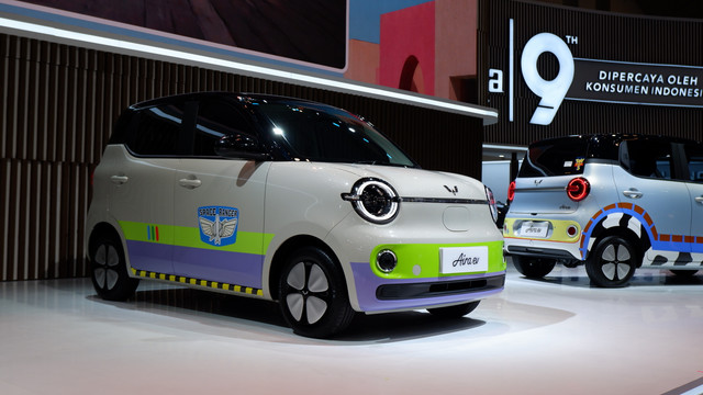 Wuling Aira ev edisi terbatas Disney Pixar's Toyt Story 5 meluncur di GIIAS 2026, Kamis (30/7/2026). Foto: Sena Pratama/kumparan