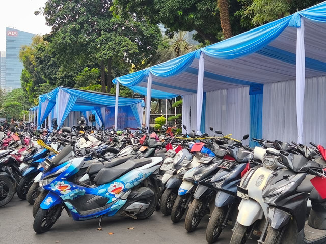Suasana Menjelang Konferensi Pers Hasil Operasi Kepolisian Berantas Jaya 2026 Polda Metro Jaya, Jakarta, Jumat (31/7/2026). Foto: Aditya Nugraha/kumparan