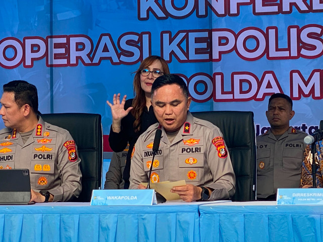 Konferensi pers hasil Operasi Kepolisian Berantas Jaya 2026 di Polda Metro Jaya, Jakarta, Jumat (31/7/2026). Foto: Aditya Nugraha/kumparan