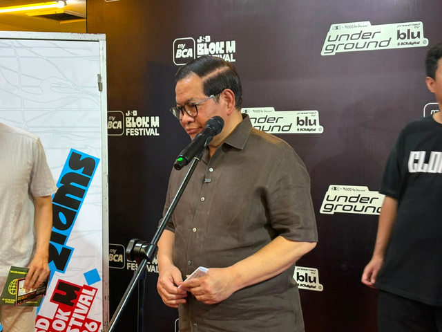 Gubernur DKI Jakarta Pramono Anung saat ditemui di kawasan Blok M, Jakarta Selatan, Jumat (31/7). Foto: Nauval Pratama/kumparan