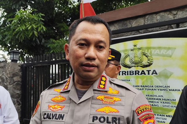 Kapolrestabes Medan Kombes Pol Jean Calvijn Simanjuntak saat ditemui di Polsek Sunggal, Medan, Sabtu (1/8/2026). Foto: Amar Marpaung/kumparan