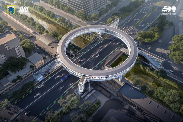 Desain Pedestrian Deck Dukuh Atas. Dok: PT MRT Jakarta (Perseroda).