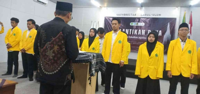 Pelantikan pengurus organisasi kemahasiswaan (FAI Undar)