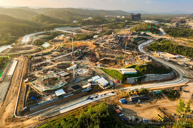 Progres pembangunan kawasan yudisial di Kawasan Inti Pusat Pemerintahan (KIPP) Nusantara. Foto: Dok. OIKN