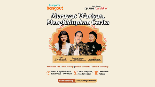 kumparan Hangout berkolaborasi dengan Bakti Budaya Djarum Foundation menghadirkan "Merawat Warisan, Menghidupkan Cerita". Foto: kumparan