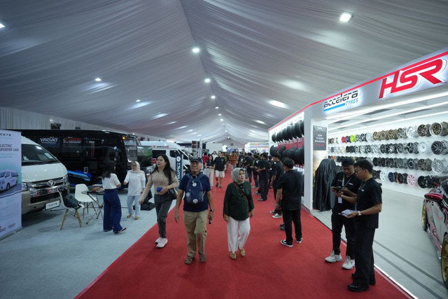 Stan merek pendukung otomotif di GIIAS 2026. Foto: Dok. Gaikindo