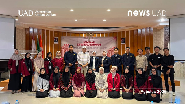 Prodi Magister Manajemen Universitas Ahmad Dahlan (UAD) gelar seminar bertajuk Youngpreneur for Impact (Foto. Magister Manajemen UAD)