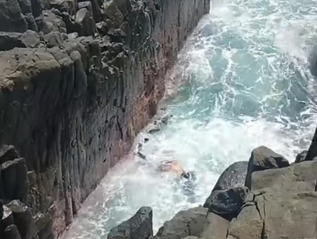 Seorang wisatawan dilaporkan tewas setelah terjatuh dari tebing saat berswafoto (selfie) di kawasan wisata di Lombok, Nusa Tenggara Barat (NTB), Minggu (2/8/2026). Foto: Dok. Tim SAR