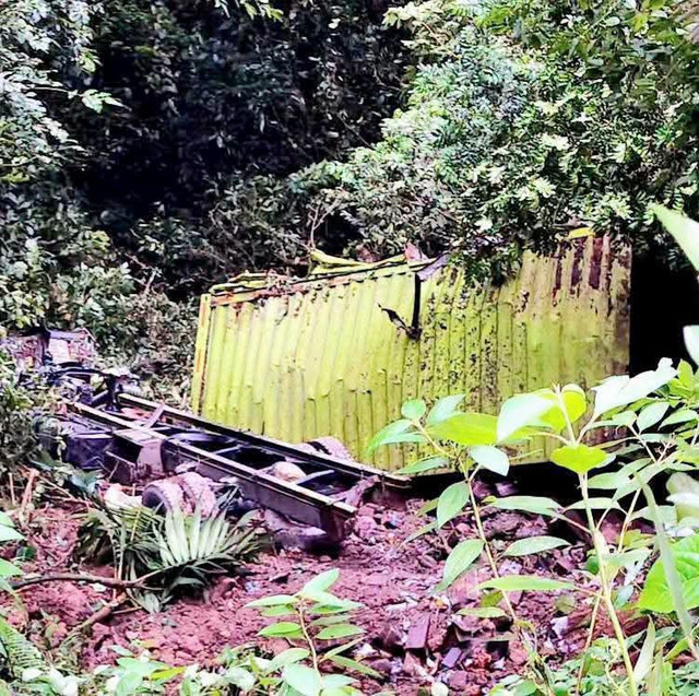 Truk colt diesel yang mengalami rem blong di turunan dan menabrak 4 kendaraan lainnya, Minggu (2/8/2026). Dok Polres Pasaman