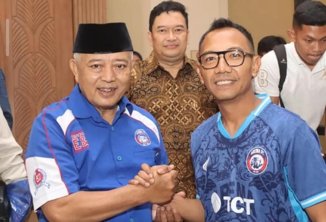 Kapolres Malang AKBP Rulian Syauri menghadiri pelantikan pengurus Aremania Utas di Malang, Senin (3/8/2026). Foto: Dok.  Aremania Utas