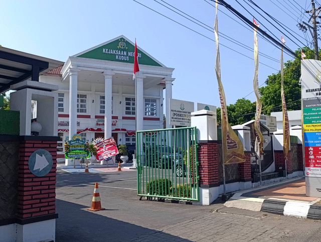 Kantor Kejaksaan Negeri Kudus, Jawa Tengah pada Senin (3/8/2026). Foto: Vega Maarijil Ula/kumparan
