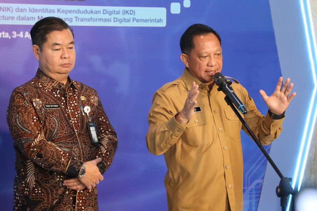 Mendagri Tito Karnavian tegaskan integrasi data Dukcapil dengan kementerian/lembaga perkuat akurasi program perlindungan sosial agar tepat sasaran, dalam Rakornas Dukcapil Tahun 2026 di Jakarta, Senin (3/8/2026). Foto: Dok. Kemendagri