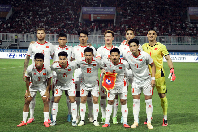 Timnas Vietnam. Foto: Yulius Satria Wijaya/ANTARA FOTO