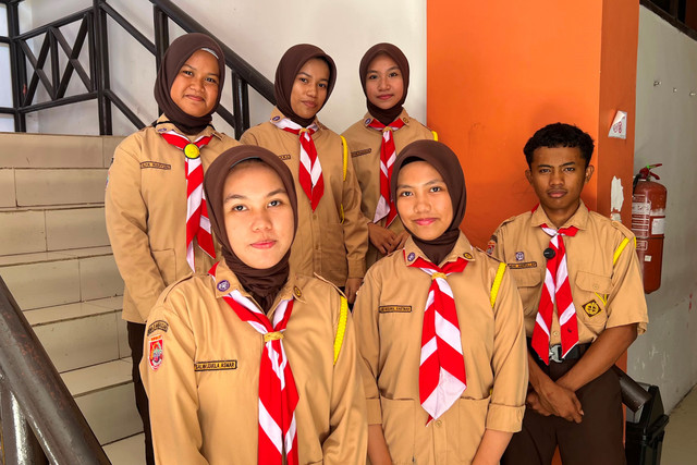 Siswa berprestasi Sekolah Rakyat Menengah Atas (SRMA) 26 Makassar, Senin (3/8/2026). Foto: Kemensos RI