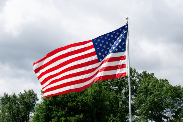 Ilustrasi bendera Amerika Serikat. Foto: michaelpictures/Shutterstock