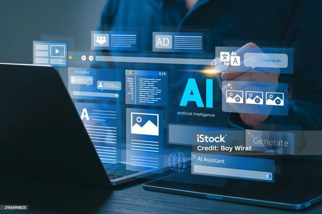 Ilustrasi gambar digital marketing yang digantikan oleh AI (sumber: iStock.com)