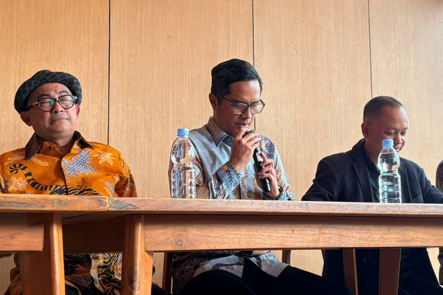 Konferensi pers Tim Advokat Febrie Adriansyah di Resto Sentosa Senayan GBK Jakarta, Selasa (4/8/2026). Foto: Kevin Daniel/kumparan
