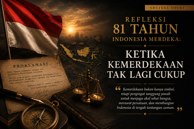 Refleksi 81 Tahun Indonesia Merdeka. Foto: AI