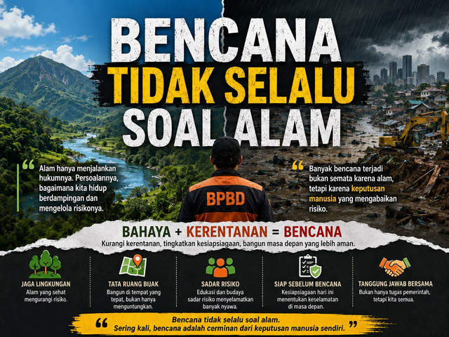 Bencana Tidak Selalu Soal Alam