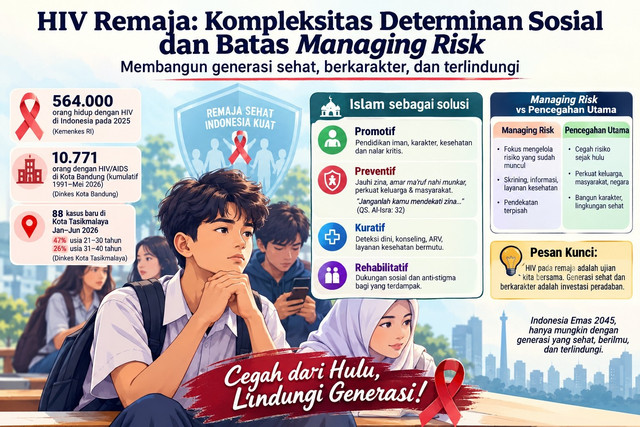 Ilustrasi HIV di Kalangan Remaja (Sumber: Dokumentasi Pribadi)