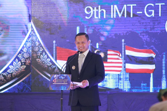 Wali Kota Pekanbaru Agung Nugroho dorong semangat pembangunan kota hijau (Green City) dalam ajang internasional IMT-GT GCMC 2026 di Pekanbaru, Rabu (5/8/2026). Foto: Diskominfo Pekanbaru