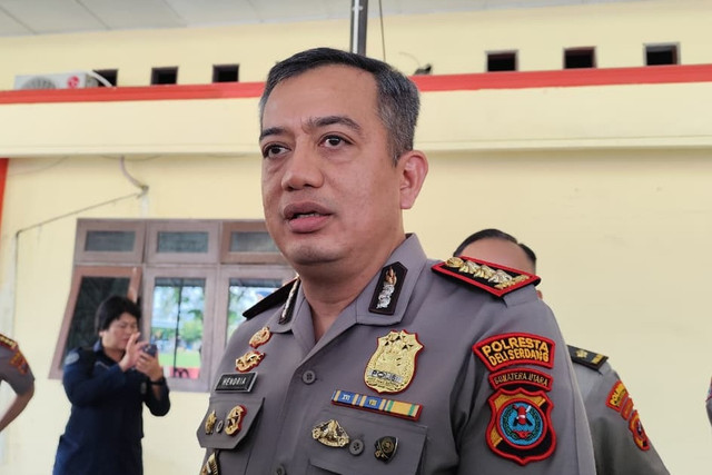 Kapolresta Deli Serdang Kombes Pol Hendria Lesmana saat ditemui di Polresta Deli Serdang, Rabu (5/8/2026). Foto: Amar Marpaung/kumparan