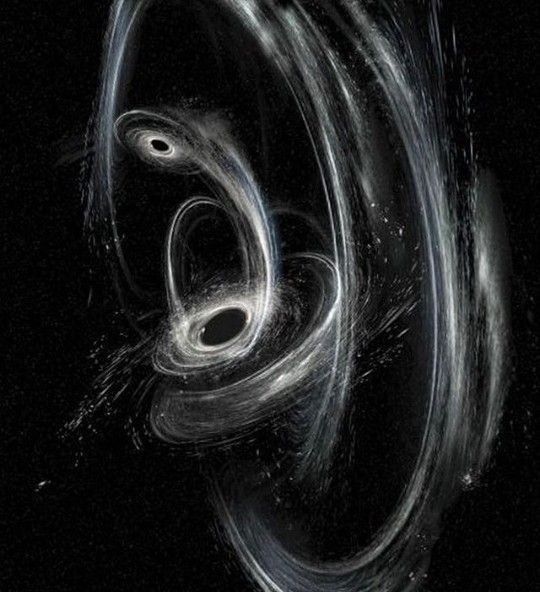 Illustrasi Artistik Entropi Radiasi Hawking di Ruang Waktu Melengkung (Gambar dibuat oleh Nano Banana AI) 