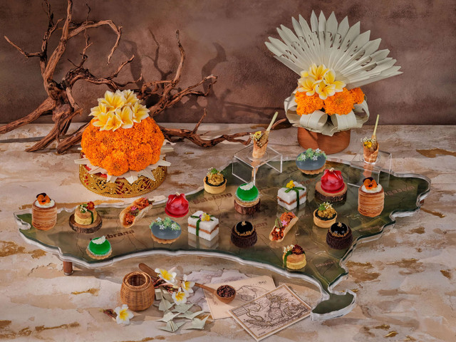 Rangkaian menu Bali Heritage Afternoon Tea. Foto: dok. Padma Resort.