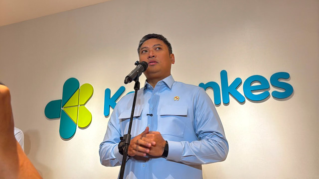 Kepala Badan Gizi Nasional (BGN), Sudaryono dalam konferensi pers di Kementerian Kesehatan, Jakarta Selatan, Rabu (5/8/2026). Foto: Zahira Hilman/kumparan