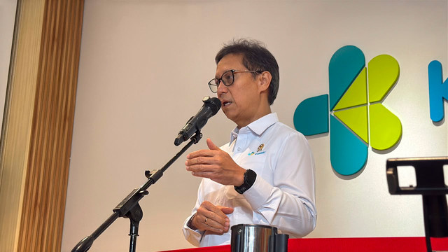 Menteri Kesehatan, Budi Gunadi Sadikin dalam konferensi pers di Kementerian Kesehatan, Jakarta Selatan, Rabu (5/8/2026). Foto: Zahira Hilman/kumparan