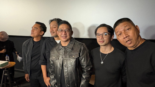 Konferensi pers perilisan video klip lagu Utara-Selatan oleh Band Ungu di Kawasan Senayan, Jakarta, Rabu (6/8/2026). Foto: Aprilandika Pratama/kumparan