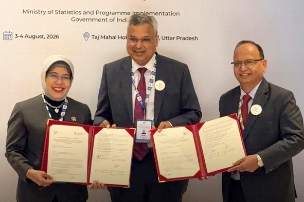 BPS dan MOSPI India menandatangani kerja sama untuk penguatan statistik. Foto: BPS