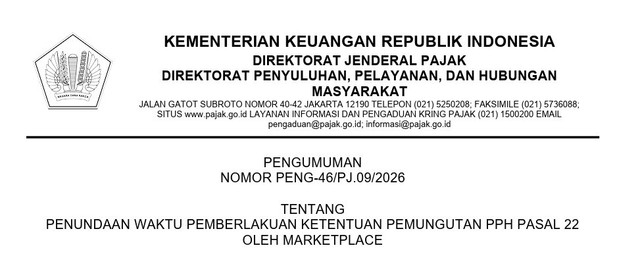 Pajak Marketplace Ditunda ke November 2026, Ini Alasan di Baliknya