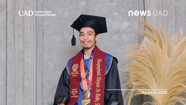 Muqoyyimul Hisyam Ar Ridlo, mahasiswa berprestasi Prodi Teknik Industri Universitas Ahmad Dahlan (UAD) (Foto. Ridlo)
