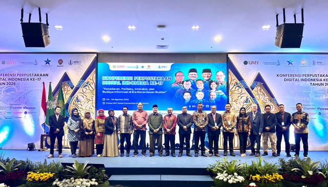 Konferensi Perpustakaan Digital Indonesia (KPDI) ke-17 yang digelar di Universitas Muhammadiyah Yogyakarta (UMY) Student Dormitory, Selasa (4/8). Foto: Dok. Istimewa.