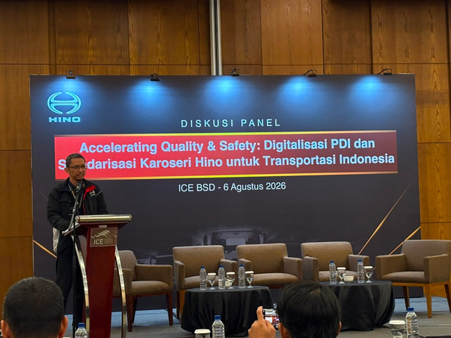 Panel diskusi Accelerating Quality and Safety: Digitalisasi PDI dan Standarisasi Karoseri Hino untuk Transportasi Indonesia. Foto: Alvian Yoga Yulianto/kumparan
