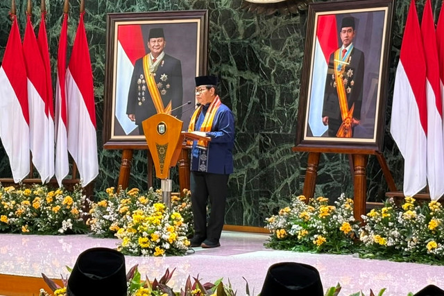 Gubernur DKI Jakarta Pramono Anung menghadiri pembukaan Entry Meeting Penilaian Opini Maladministrasi di Balai Kota DKI Jakarta, Jumat (7/8/2026). Foto: Nauval Pratama/kumparan
