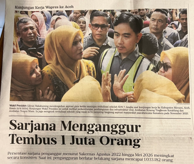 Hanya jepretan iseng pada sebuah koran