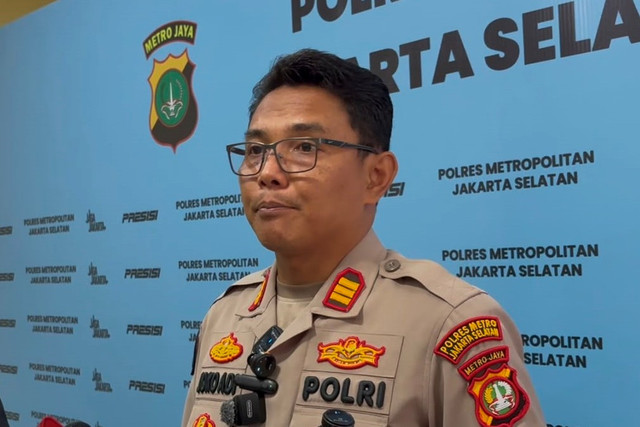 Kasi Humas Polres Metro Jakarta Selatan AKP Joko Adi di Polres Jakarta Selatan, Jumat (7/8/2026). Foto: Joakhim Tharob/kumparan